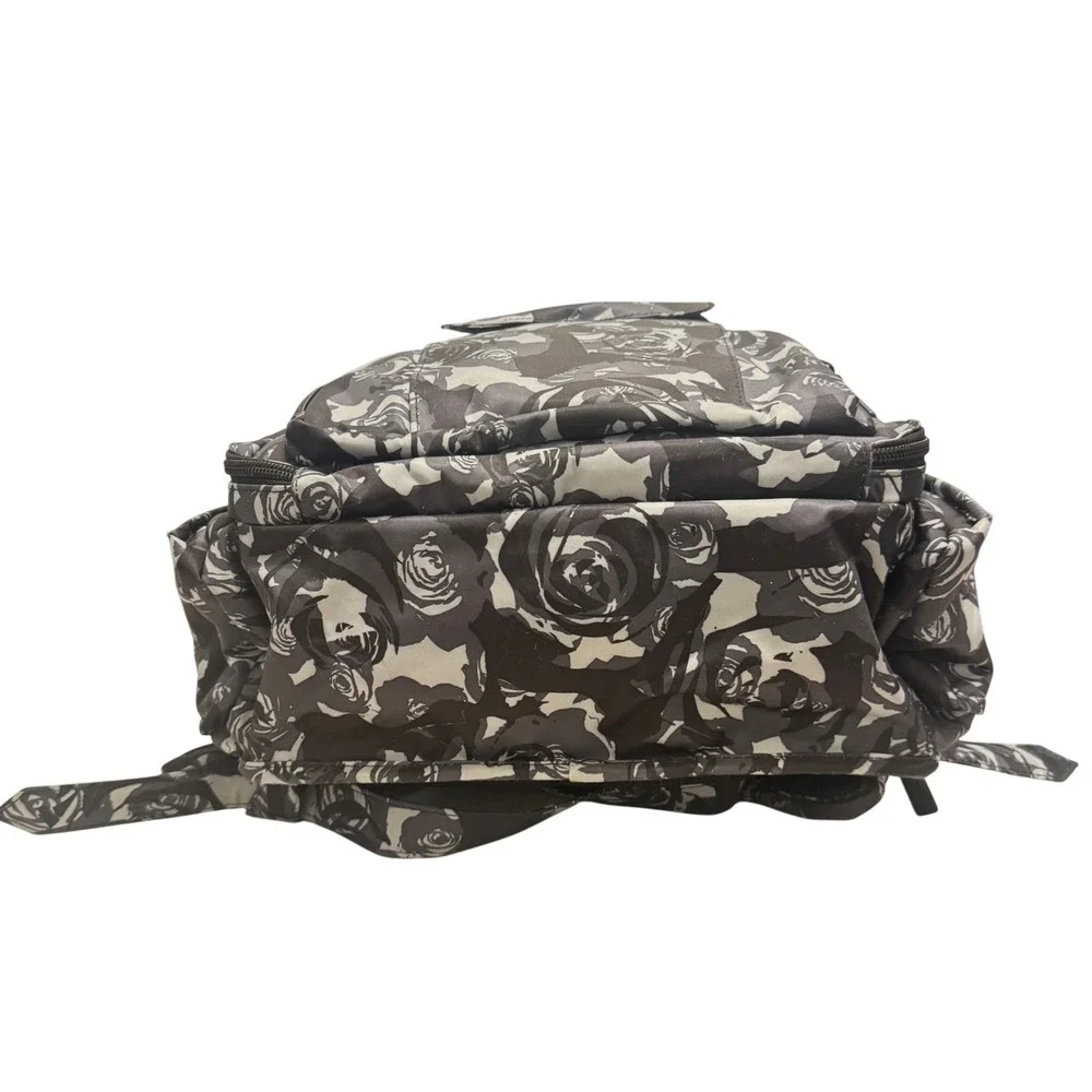Ju-Ju-Be Be Right Back Diaper Bag Backpack Midnight Posy Floral Grey Good‎